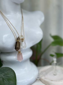 The Enchanted Vial - A Quartz Gem Bottle Necklace -Limited Edition