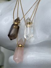 Load image into Gallery viewer, The Enchanted Vial - A Quartz Gem Bottle Necklace -Limited Edition
