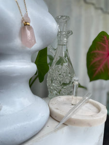 The Enchanted Vial - A Quartz Gem Bottle Necklace -Limited Edition